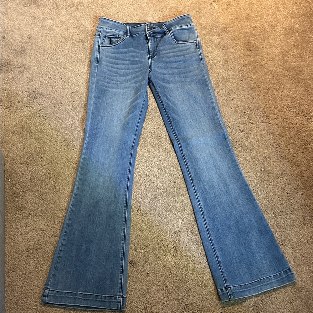 Stylish Blue Flare Women's Jeans